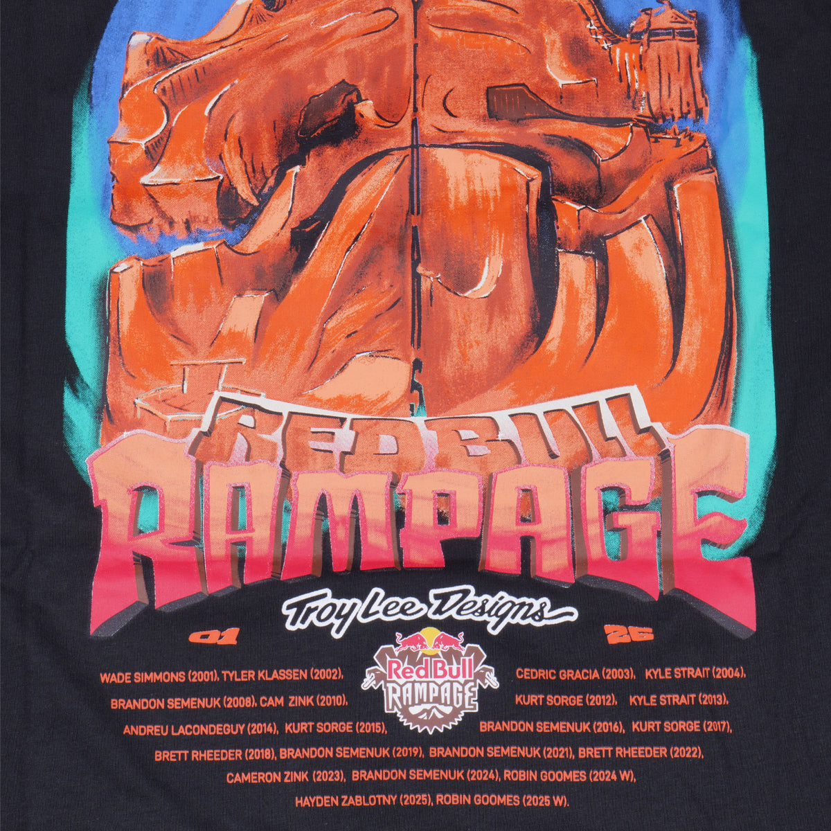 Long Sleeve Tee Troy Lee Designs X Red Bull Rampage Dreamland Black