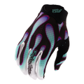 Youth Air Glove Overspray Black / Real Teal