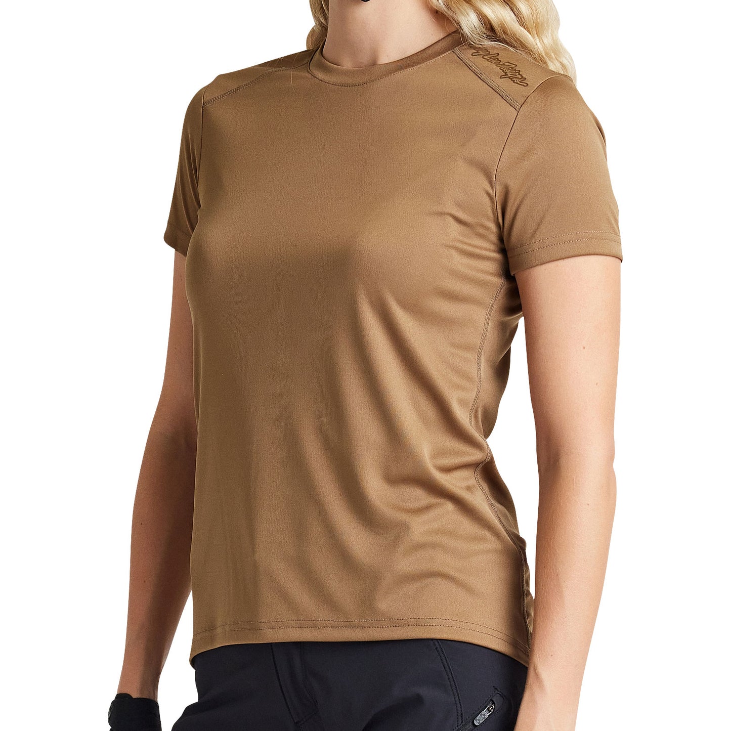 Womens Lilium SS Jersey Solid Coffee