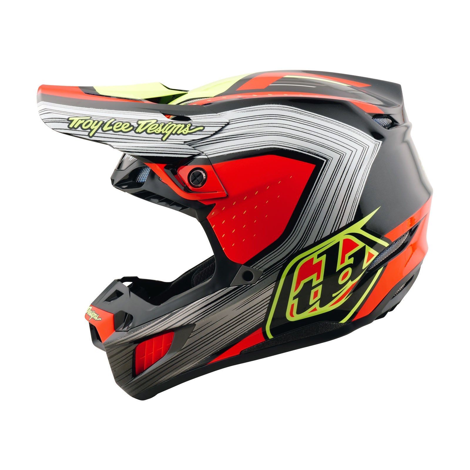 SE5 Composite Helmet Stripes Black / Infra Red – Troy Lee Designs