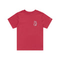 Womens Short Sleeve Tee Peace Out Fuchsia