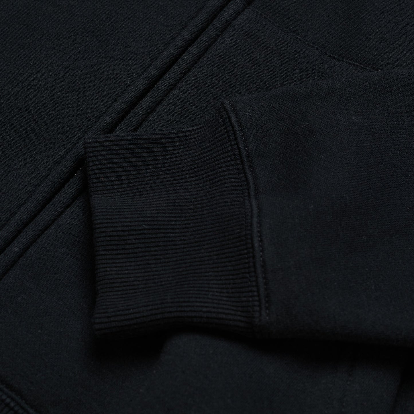 Zip Up Hoodie Signature Black