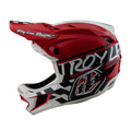 D4 Polyacrylite Helmet Fifty-50 White / Red