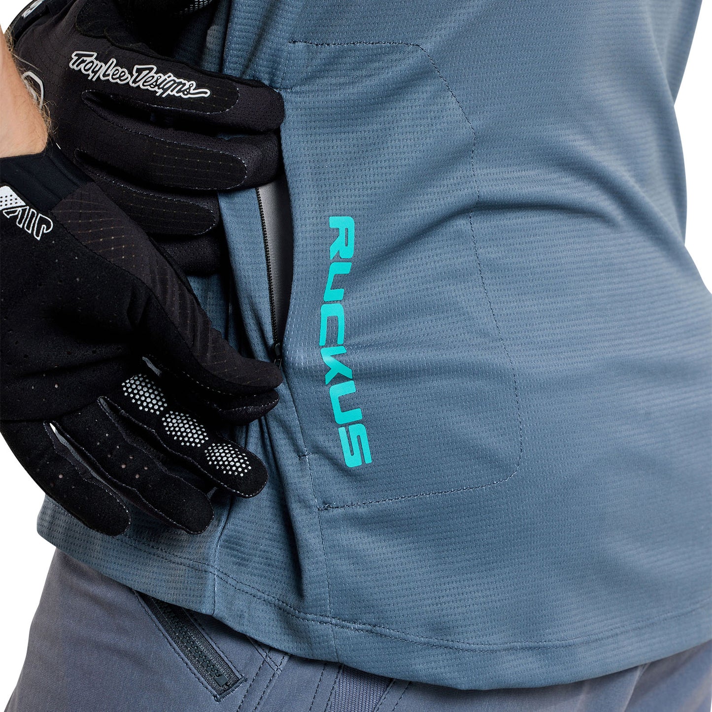 Ruckus 3/4 Jersey Spun Steel Blue