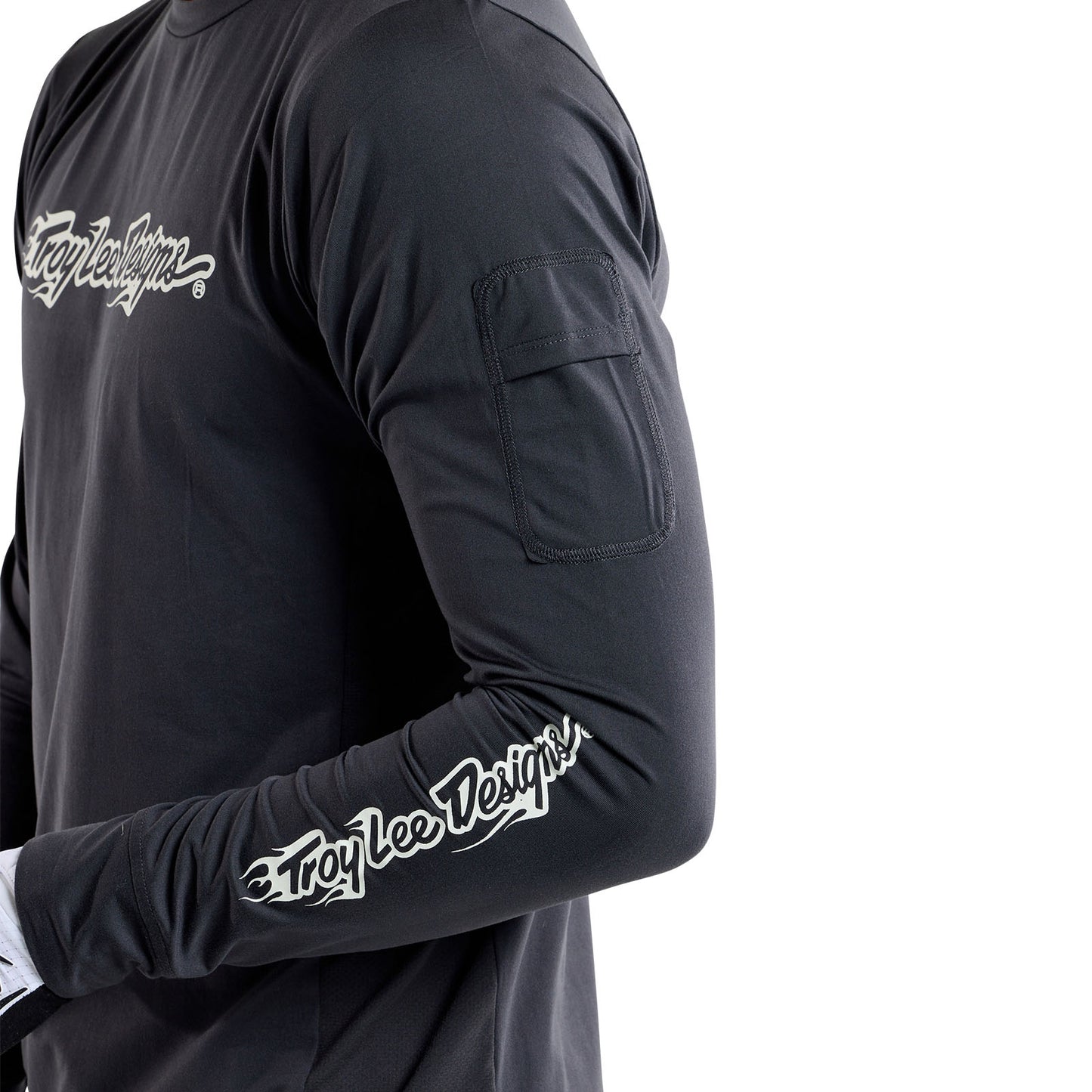 Ruckus Long Sleeve Ride Tee Burn Out Carbon