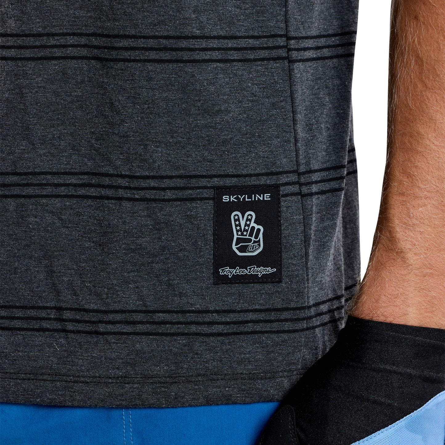 Skyline Short Sleeve Ride Tee Washed Out Dark Cloud