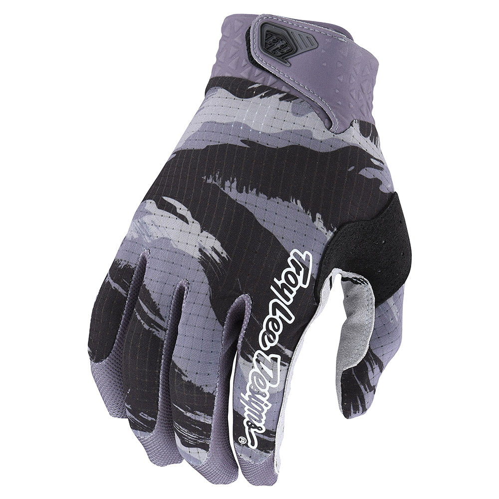 Troy Lee Designs Guanti AIR Glove Per Uomo – Modello Torched Black/Purple, Taglia M, Pelle Sintetica, Per Mountain Bike E Motocross MX