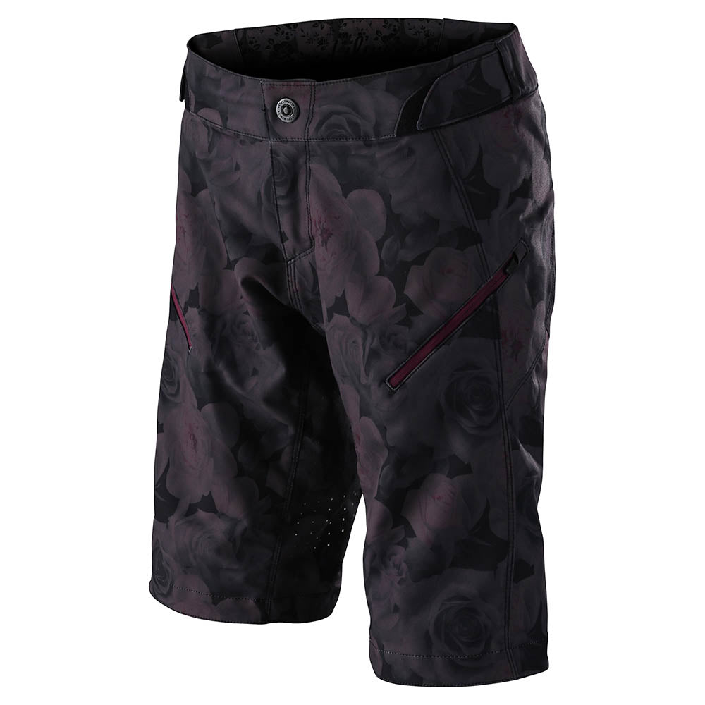 Wmns Lilium Short No Liner Floral Black