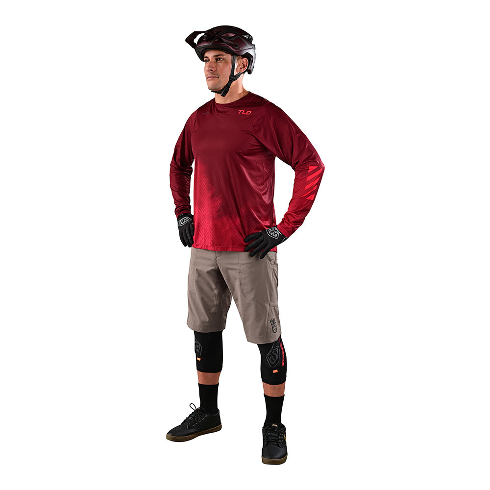 Skyline Air LS Jersey Fades Wine