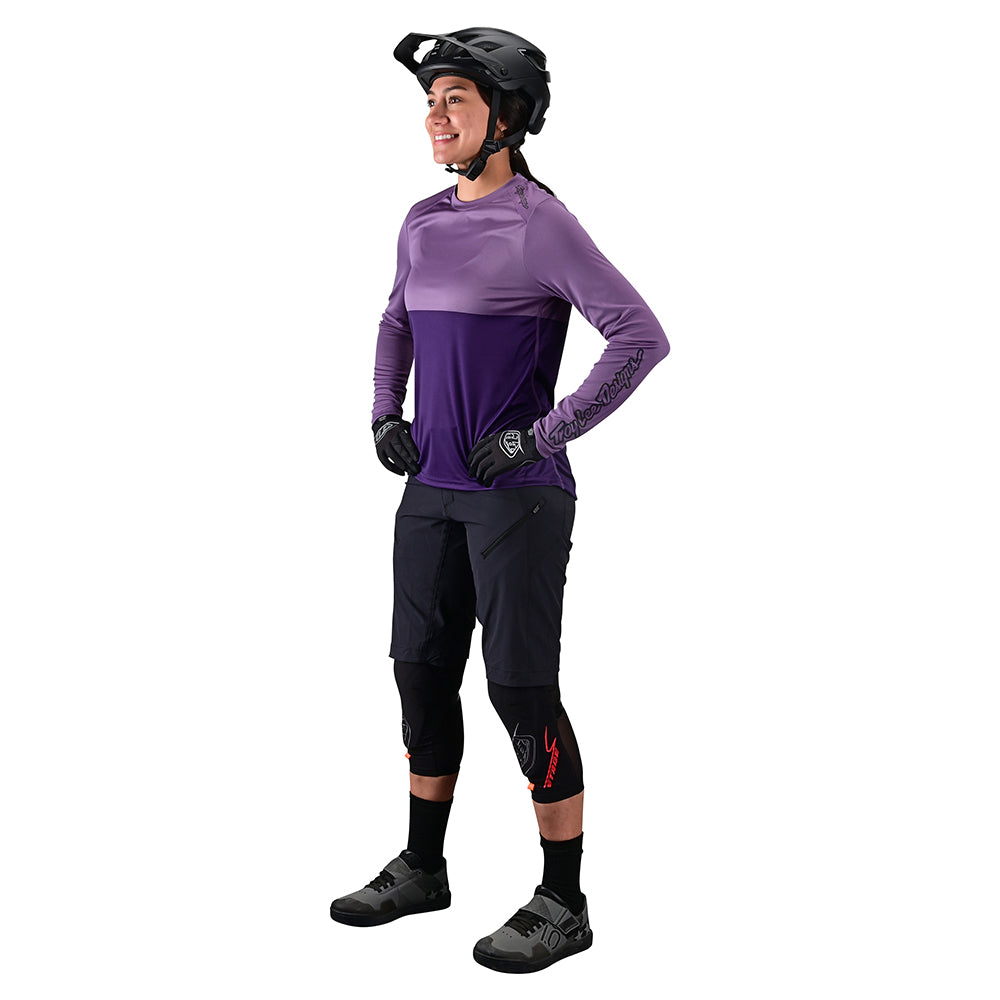 Womens Lilium LS Jersey Block Orchid / Purple