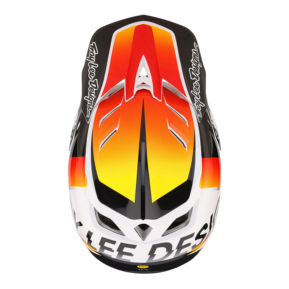 D4 Composite Helmet Qualifier White / Orange