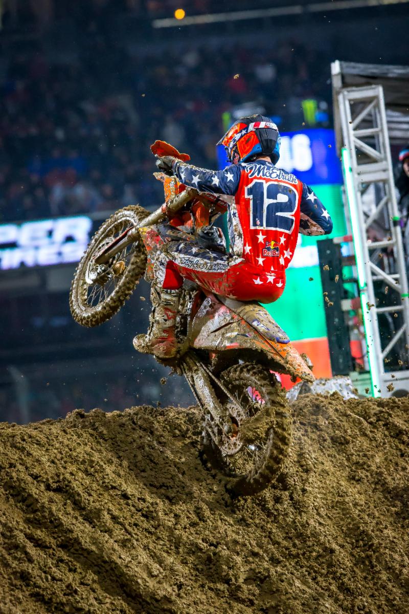 Troy Lee Designs/Red Bull/Ktm'S Shane Mcelrath A Muddy 4Th In San Diego Featured Image