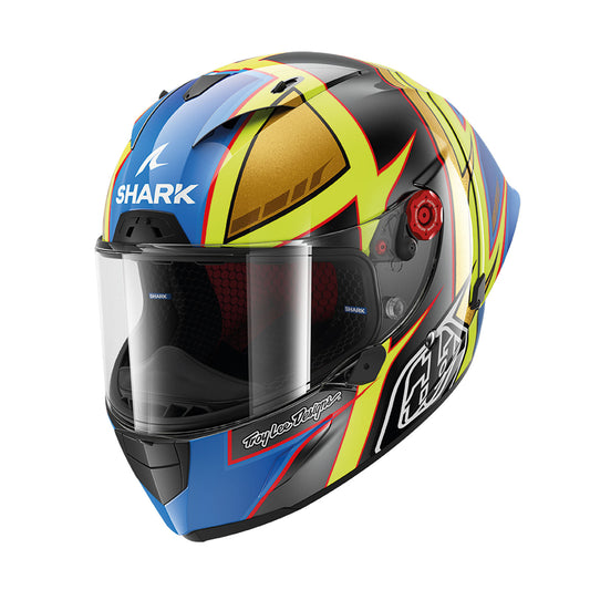 Race-R Pro D Carbon Full Face Helmet Dot/2205 Cam Petersen Anthracite / Yellow / Blue