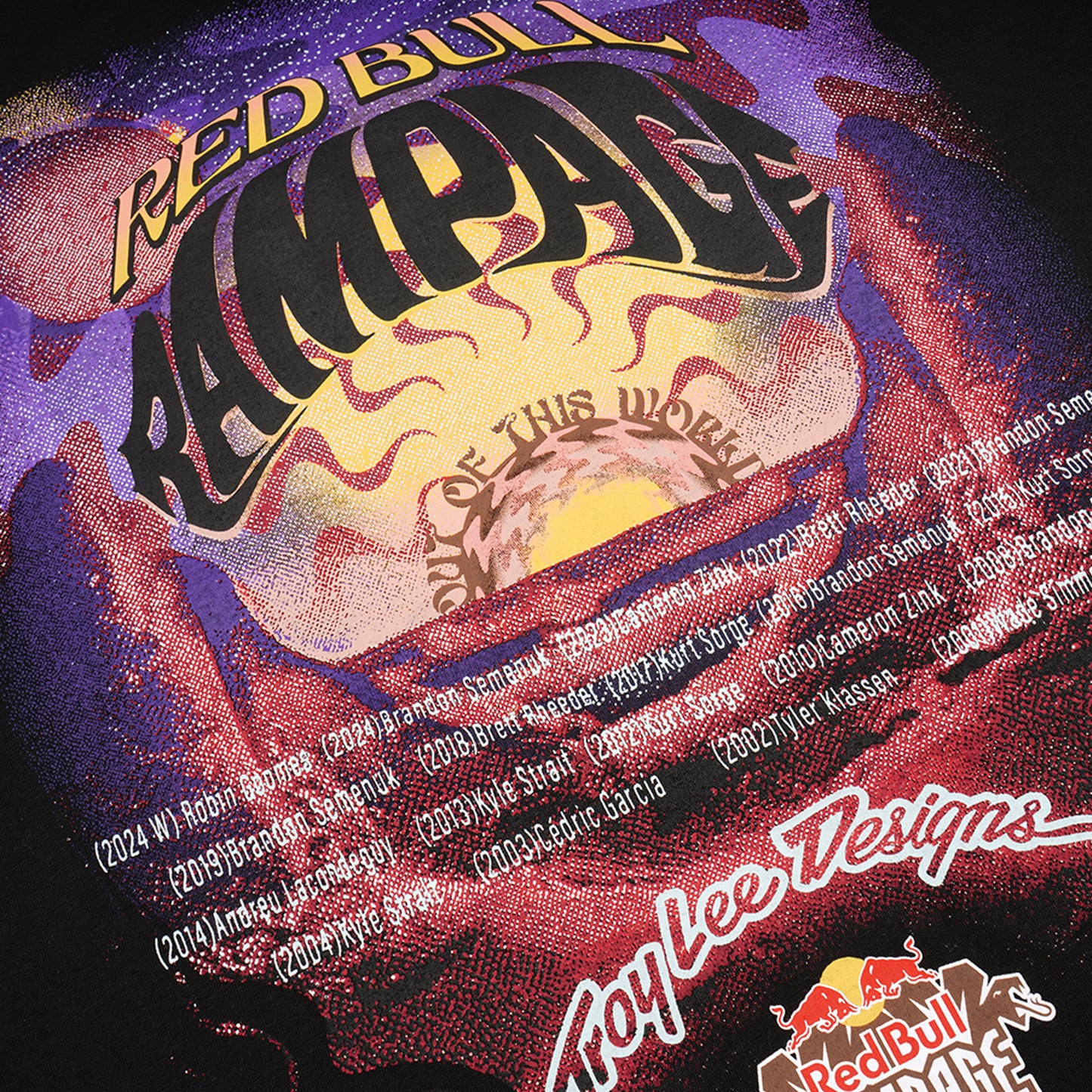 Short Sleeve Tee Troy Lee Designs X Red Bull Rampage Valley of Gods Black