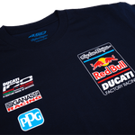 Short Sleeve Tee Troy Lee Designs X Red Bull X Ducati Navy