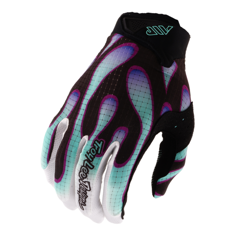 Air Glove Overspray Black / Real Teal – Troy Lee Designs