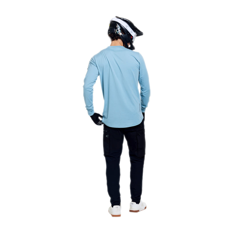 Ruckus Ride LS Tee Waves Dawn Blue