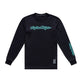 Skyline Ride LS Tee Signature Black / Real Teal