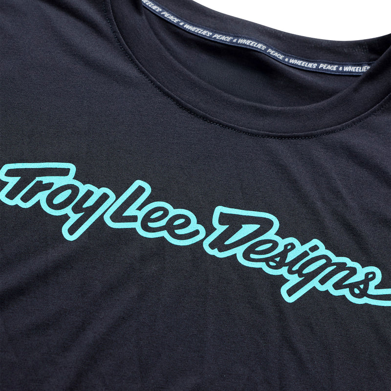Skyline Ride LS Tee Signature Black / Real Teal