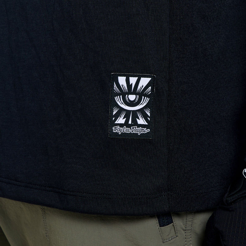 Skyline Ride LS Tee Signature Black / Real Teal