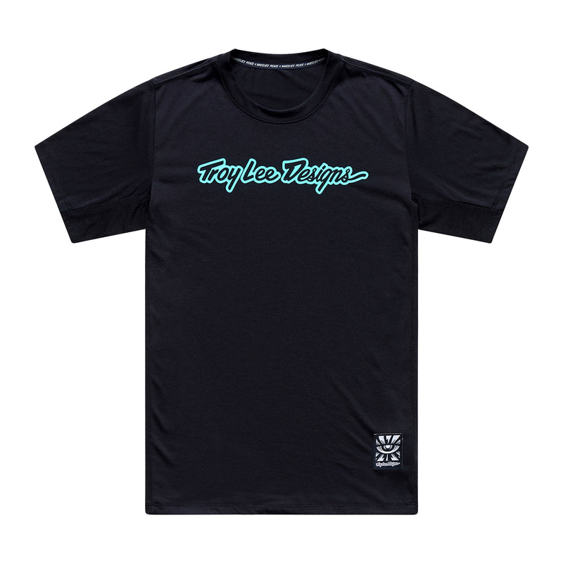 Skyline Ride SS Tee Signature Black / Real Teal