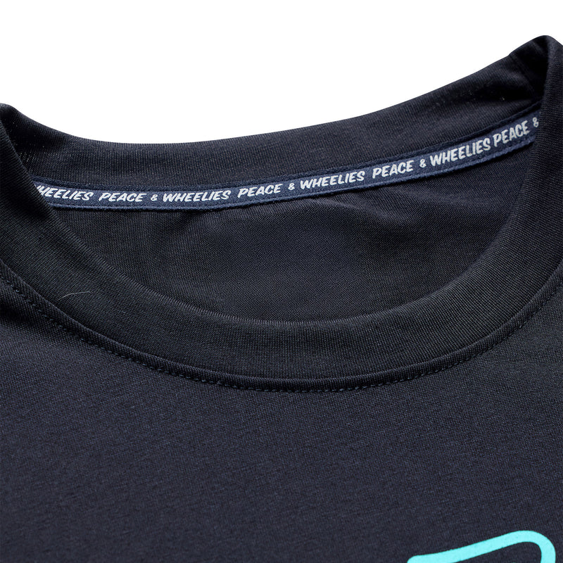Skyline Ride SS Tee Signature Black / Real Teal