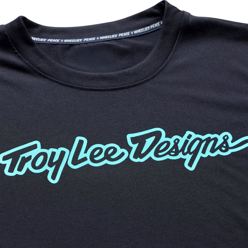 Skyline Ride SS Tee Signature Black / Real Teal