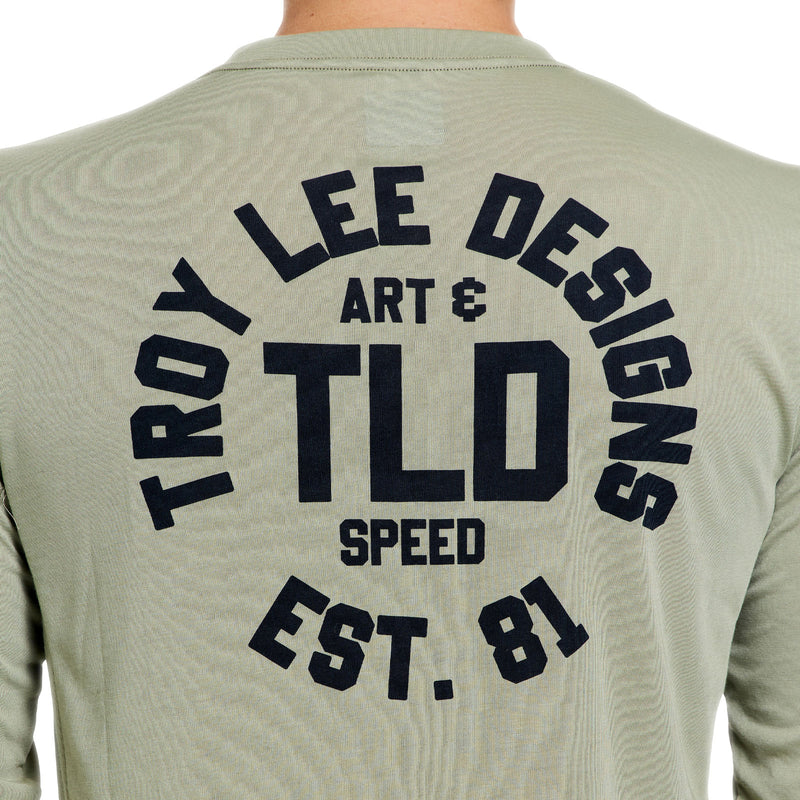 Skyline Ride LS Tee Stamps Sage