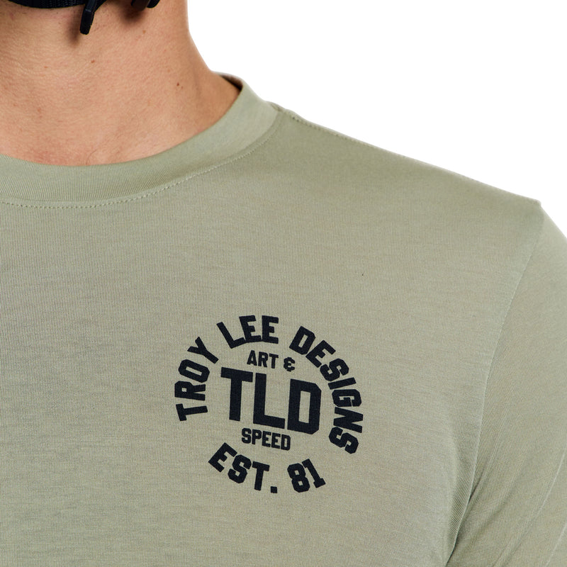 Skyline Ride SS Tee Stamps Sage