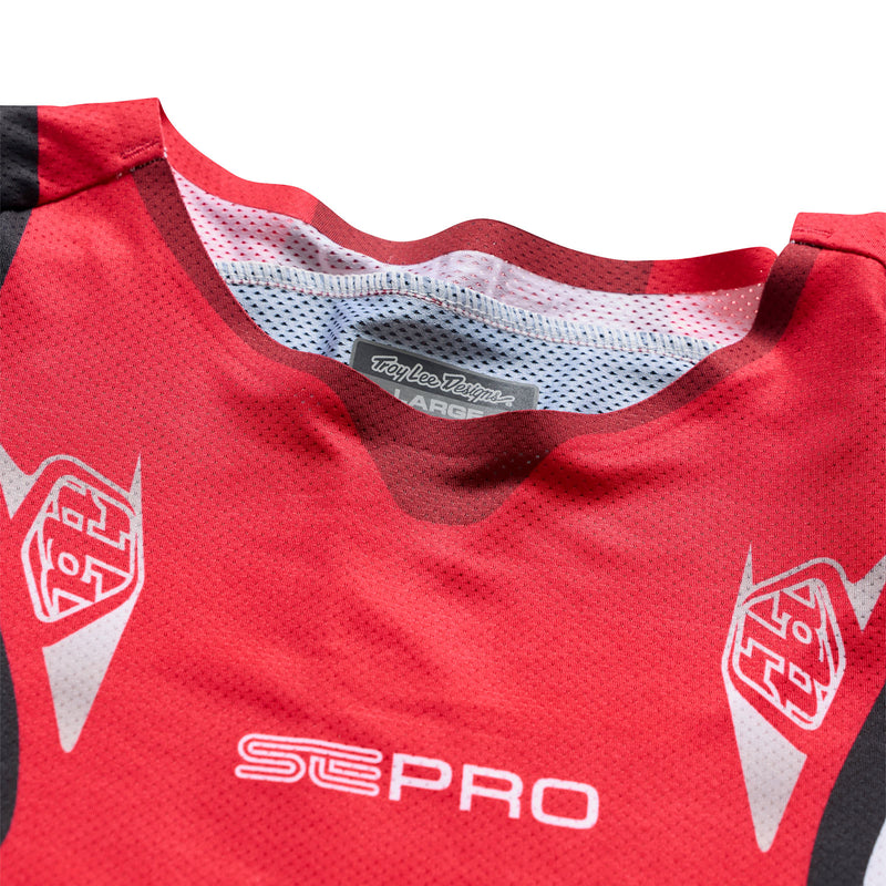 SE Pro LS Jersey Salvo Red / White