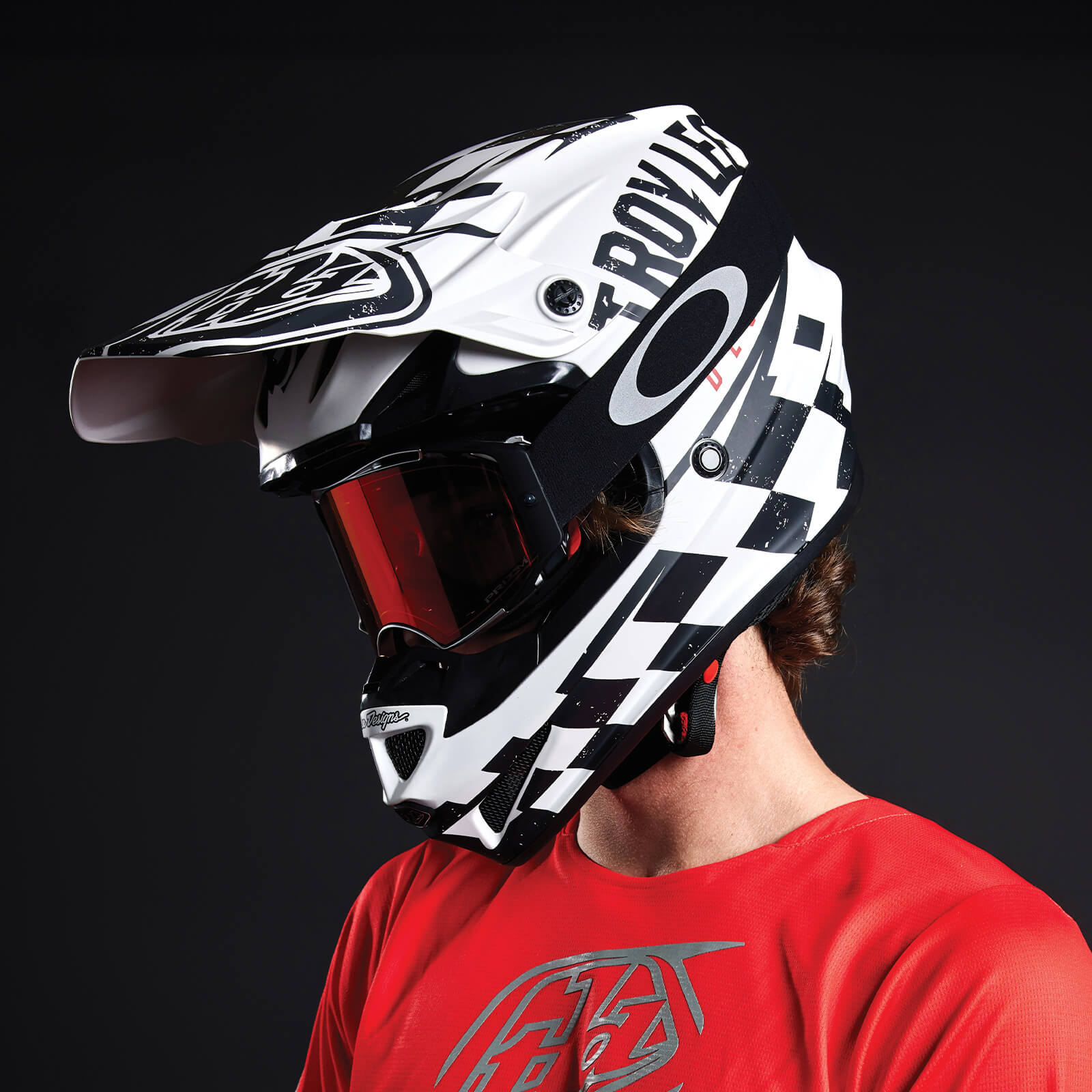 Troy Lee Designs moto rider headshot in the SE4 Flagstaff helmet