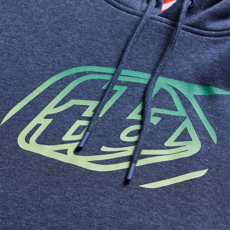 Pullover Hoodie Badge Navy Heather