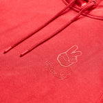 Pullover Hoodie Peace Out Scarlet