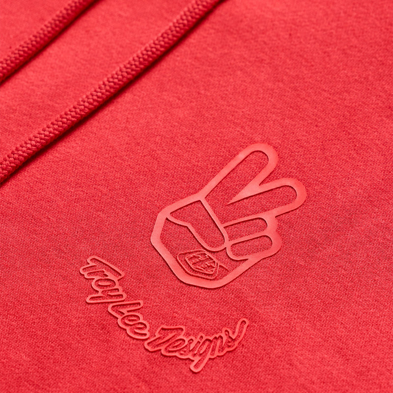 Pullover Hoodie Peace Out Scarlet