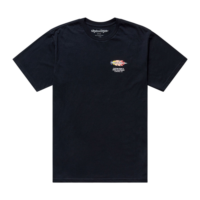 Short Sleeve Tee Feathers Black / Black