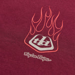 Short Sleeve Tee Flame2 Sangria
