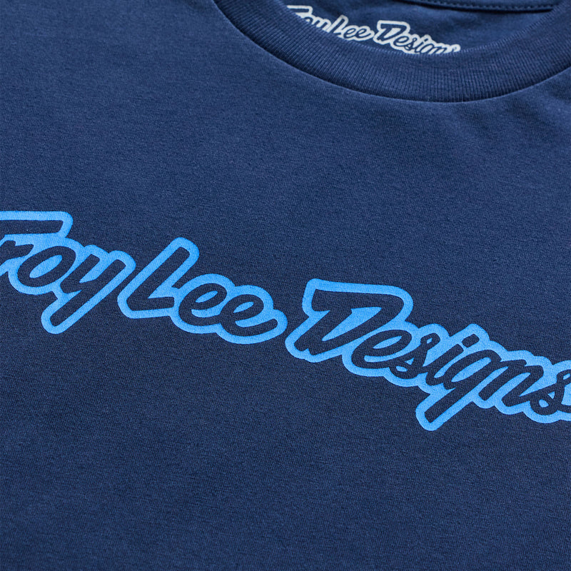 Short Sleeve Tee Signature Navy / Aero Blue