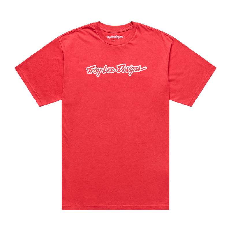 Short Sleeve Tee Signature Scarlet Glo