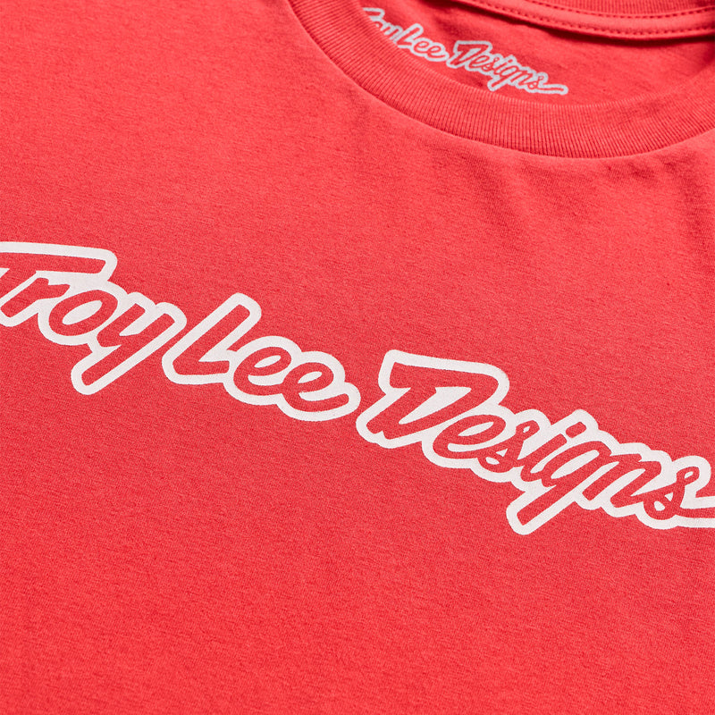 Short Sleeve Tee Signature Scarlet Glo