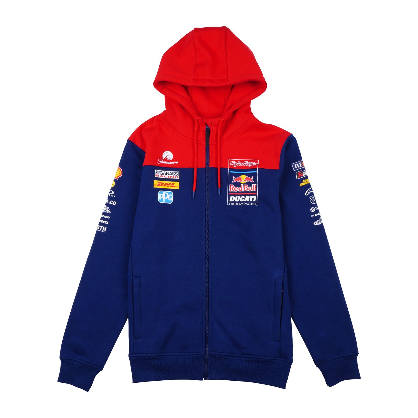 Zip up Hoodie Troy Lee Designs X Red Bull X Ducati Licensed Navy / Red
