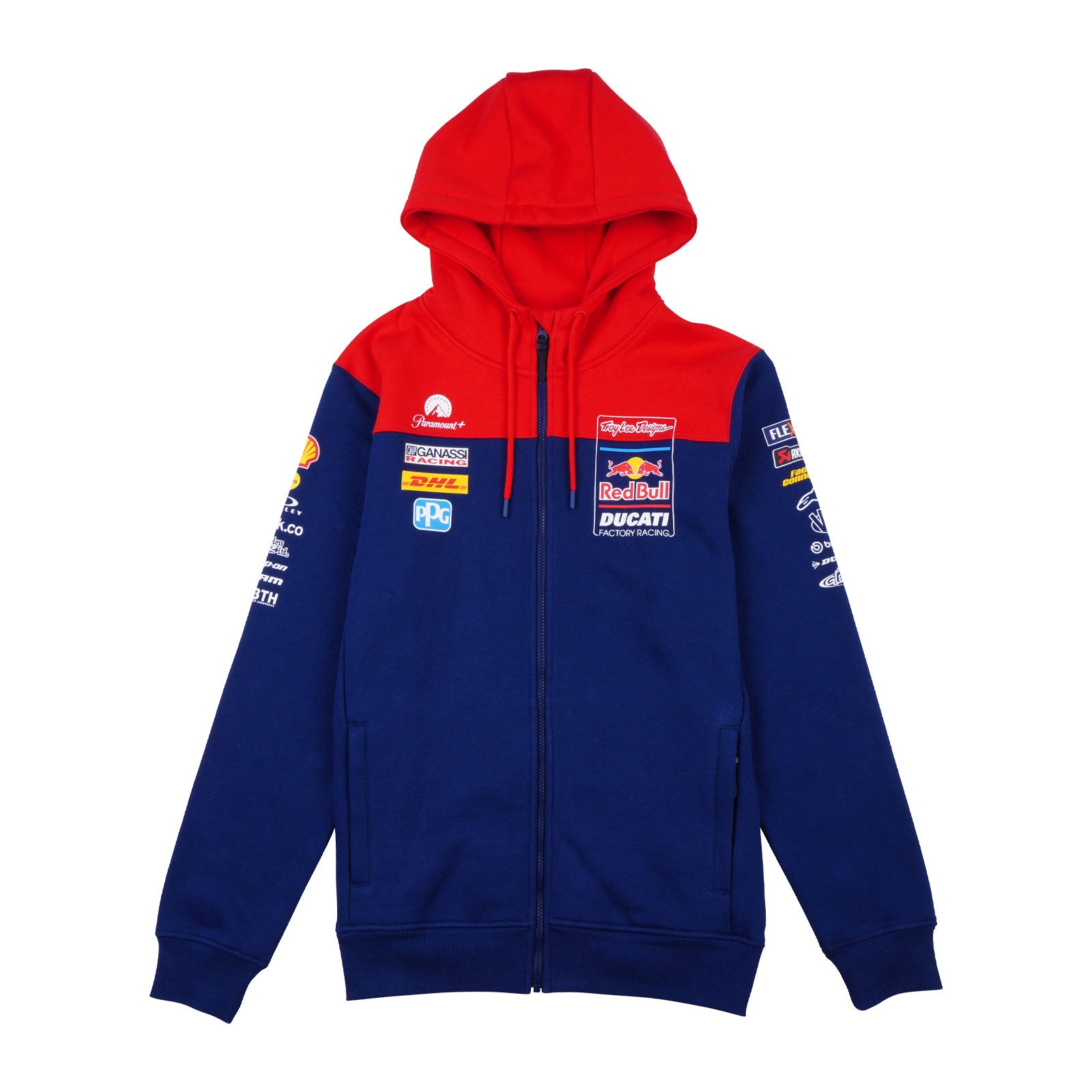 Zip up Hoodie Troy Lee Designs X Red Bull X Ducati Licensed Navy / Red