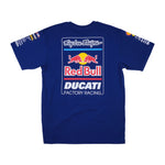 Short Sleeve Tee Troy Lee Designs X Red Bull X Ducati Licensed Navy