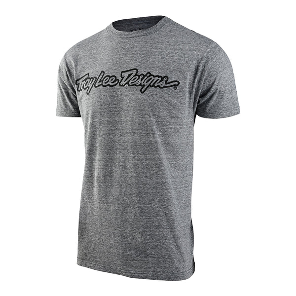 Short Sleeve Tee Signature Vintage Snow Htr – Troy Lee Designs
