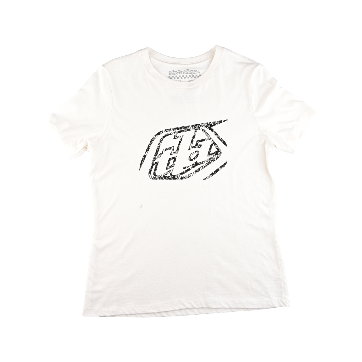 Wmns Short Sleeve Tee Cropped Badge Vintage White – Troy Lee Designs Wmns Short Sleeve Tee Cropped Badge Vintage White – Troy Lee Designs