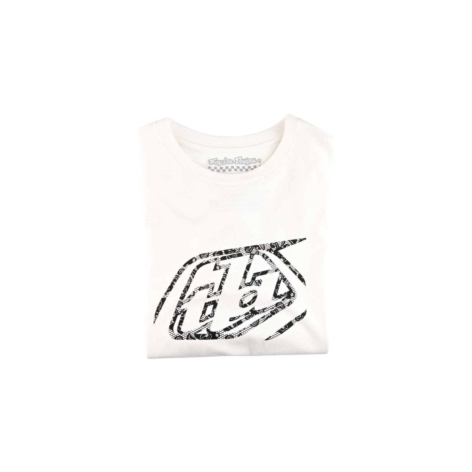Wmns Short Sleeve Tee Cropped Badge Vintage White – Troy Lee Designs Wmns Short Sleeve Tee Cropped Badge Vintage White – Troy Lee Designs