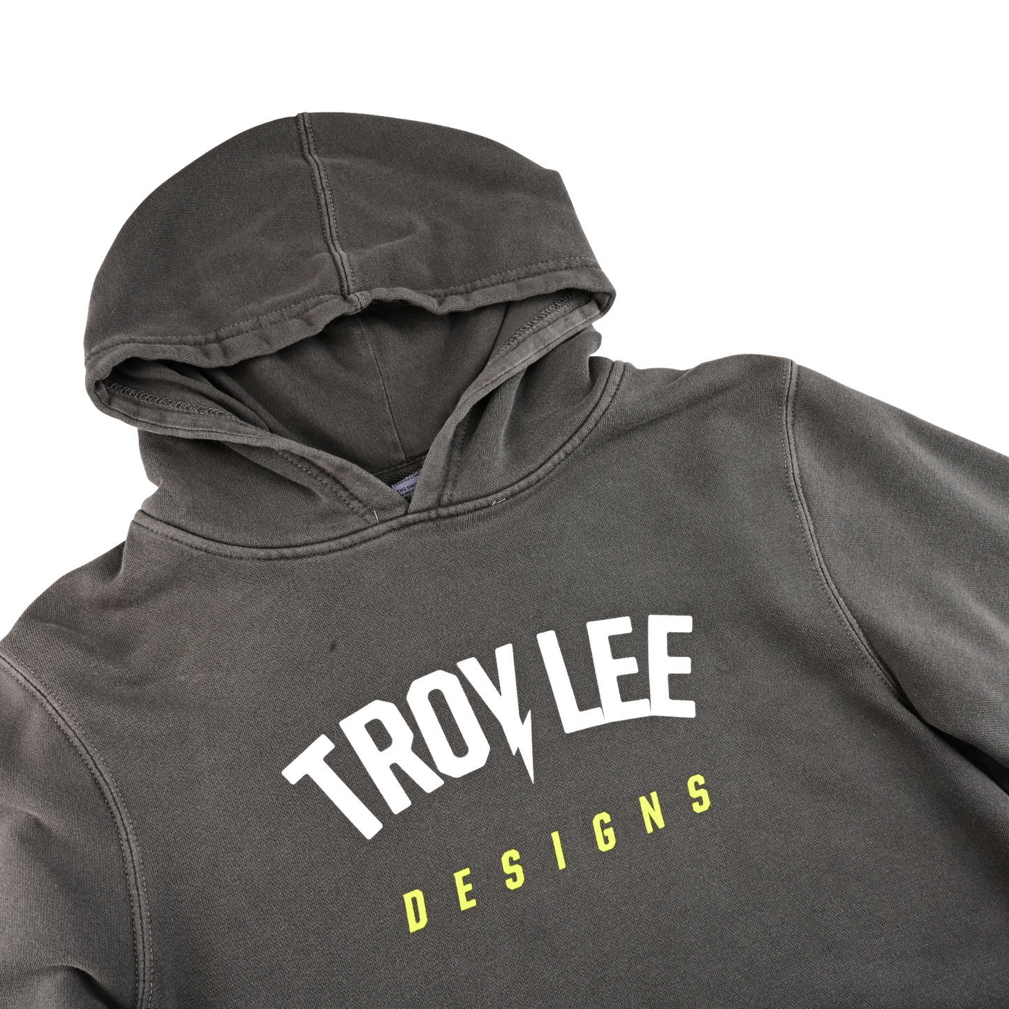 Youth Pullover Hoodie Bolt Washed Gray