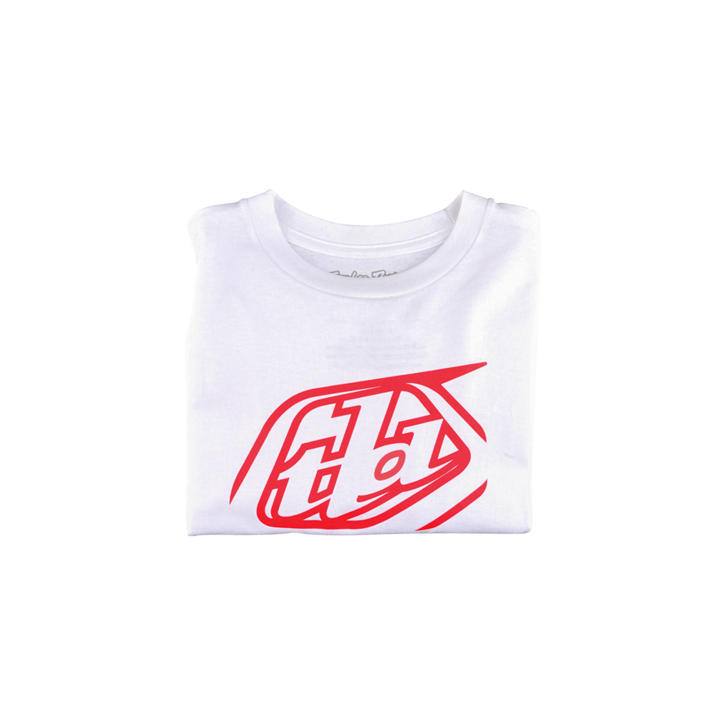 Youth Short Sleeve Tee Cropped Badge White