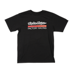 Short Sleeve Tee Troy Lee Designs Factory Racing Black / Red
