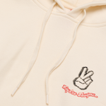 Womens Pullover Peace Out Vintage White
