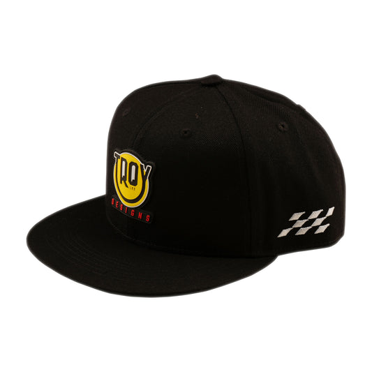 Flat Bill Snapback Happy Dayz Black